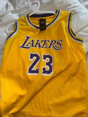 Sporto Lakers Yellow and Purple Basketball Jersey 23